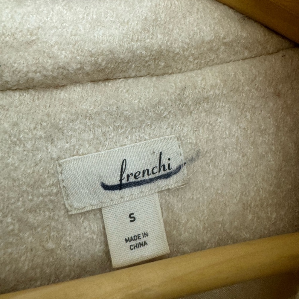 Frenchi Wool Coat with hood - Size Small - Picture 4 of 16